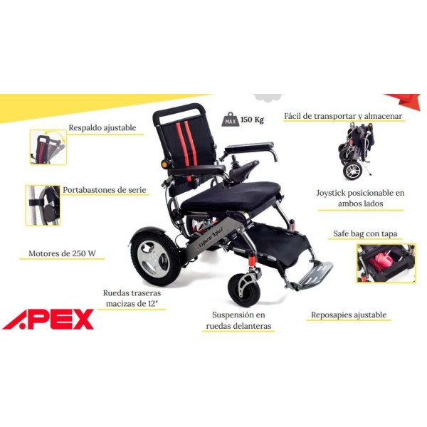 SILLA RUEDAS ELÉCTRICA I-Explorer 3 plus