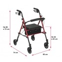 Rollator asiento regulable 