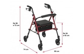 Rollator asiento regulable 