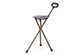 Bastón con asiento 3 patas